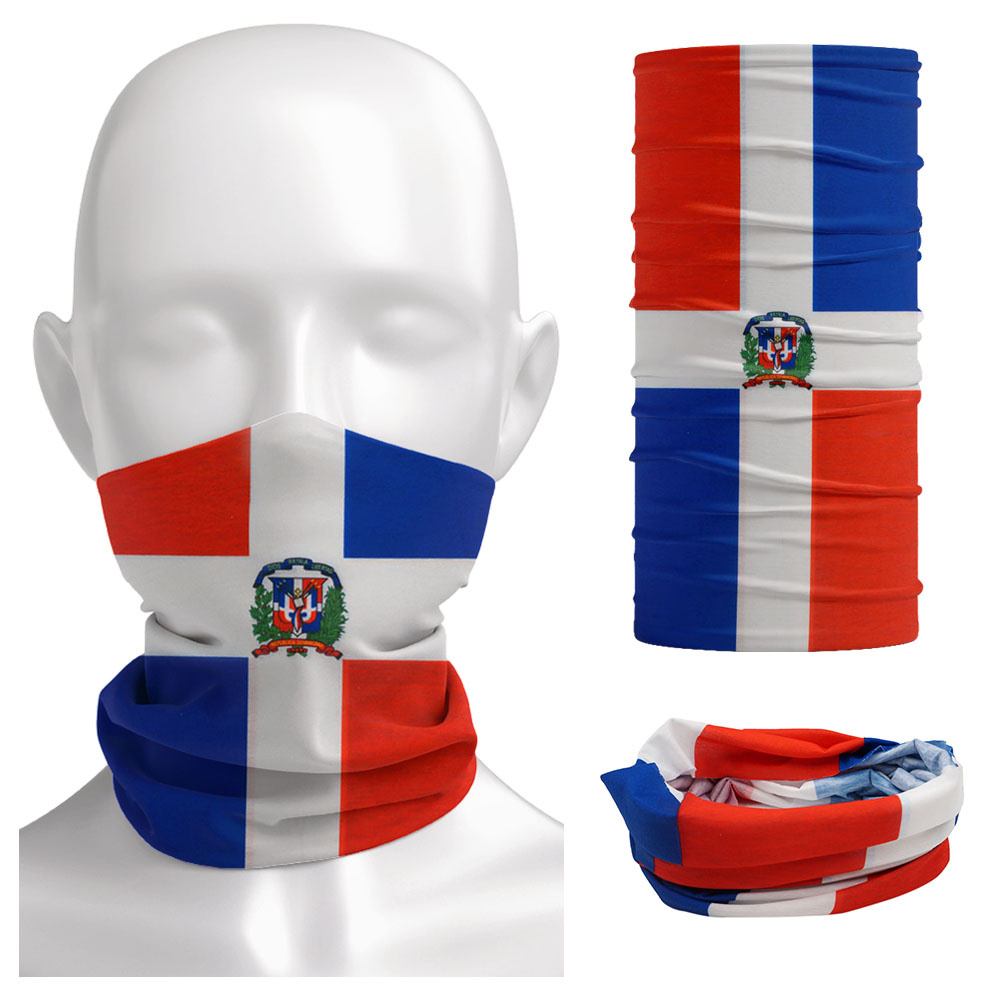 Cycling Gear Usa - Dominica ulusal bayrak Bandana dikişsiz yaz