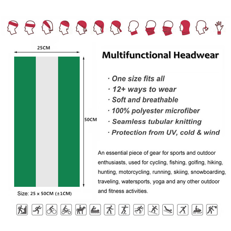 Nijerya Bayrağı Bandana Kadın  - Cycling Gear Usa incelemesi ve fiyatı